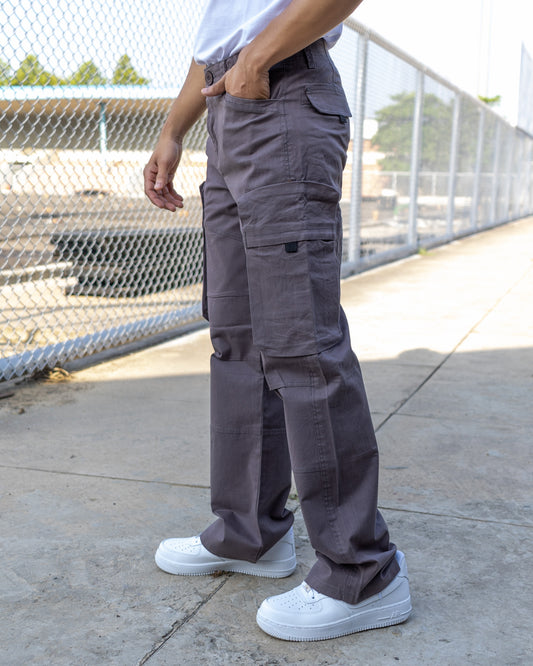 Men’s Loose Fit Cargo Pants – Dark Grey