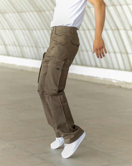 Men’s Loose Fit Cargo Pants – Olive