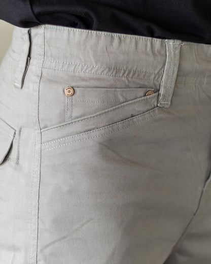 Men’s Loose Fit Cargo Pants – Light Grey