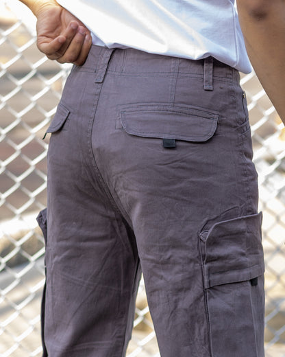 Men’s Loose Fit Cargo Pants – Dark Grey
