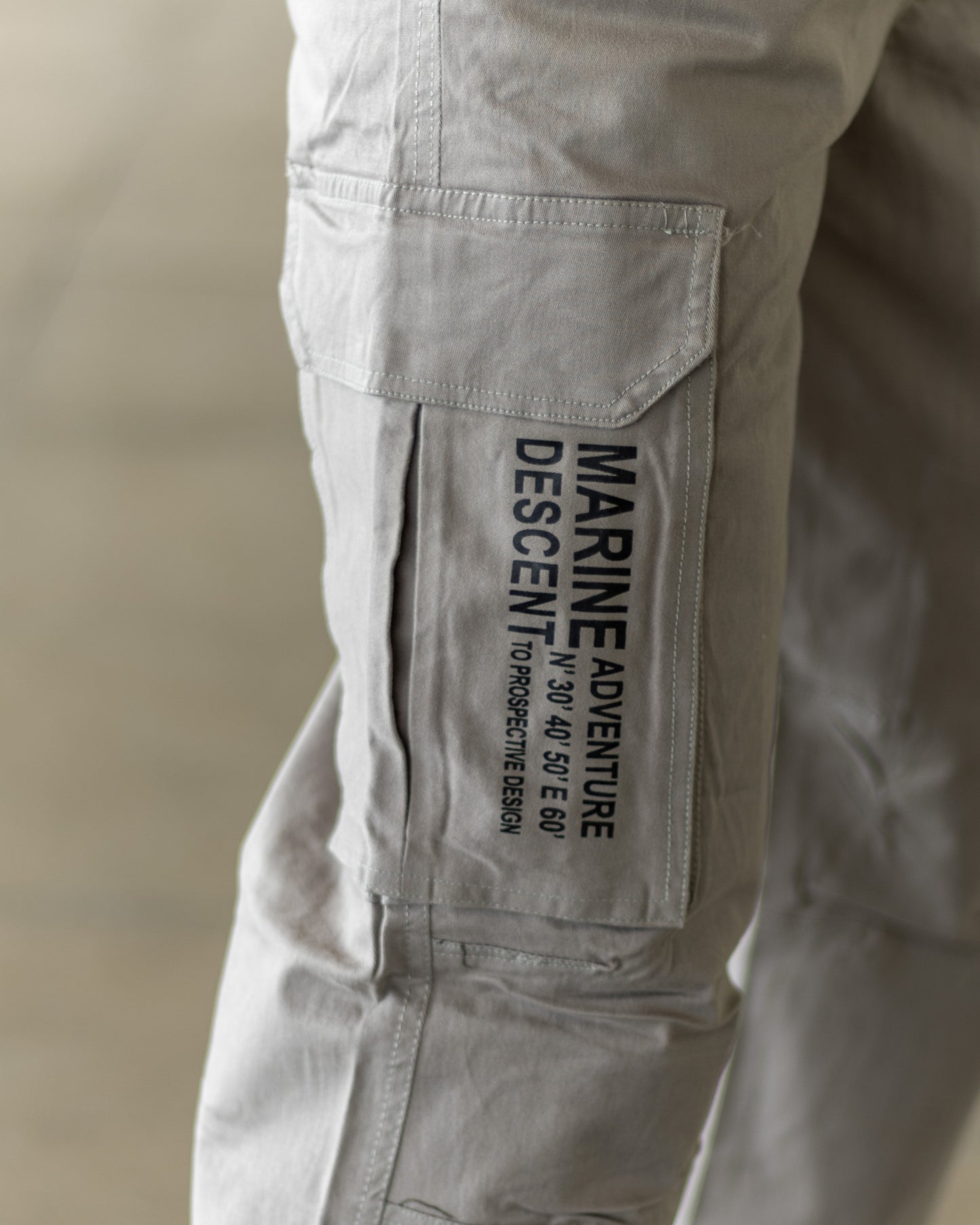 LIGHT GREY Cotton Cargo Joggers with Utility Pockets – Sober Saint