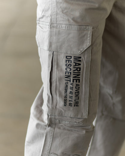 LIGHT GREY Cotton Cargo Joggers with Utility Pockets – Sober Saint