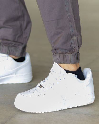 DARK GREY Cotton Cargo Joggers with Utility Pockets – Sober Saint