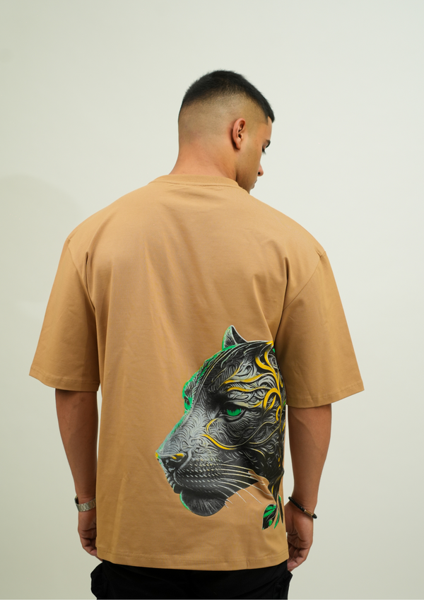 Tiger Back Print Oversize T-Shirt