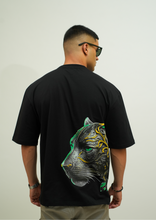 Tiger Black Print Oversize T-Shirt