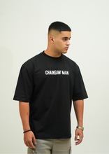 Denji Black Print Oversize T-Shirt