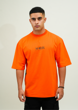 Tiger Orange Print Oversize T-Shirt