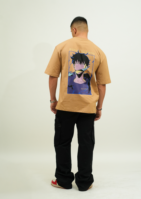 Sung Jinwo Back Print Oversize T-Shirt