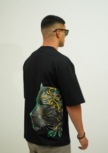 Tiger Black Print Oversize T-Shirt